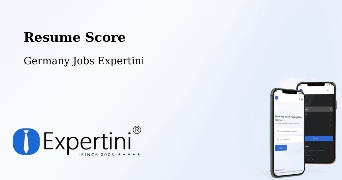 Resume Score & Job Description Match Tool – Bad Dürrheim - Germany Jobs Expertini